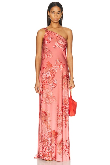 One Shoulder Sash Dress