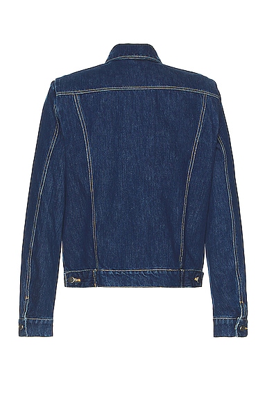 Shop Bianca Saunders Lexxus 23 Denim Jacket In Mid Blue