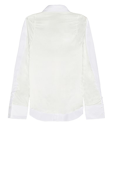 Shop Bianca Saunders Row Back Shirt In White