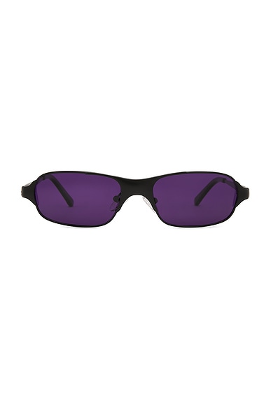 BRU Eyewear Aitken Rectangle Sunglasses in Midnight