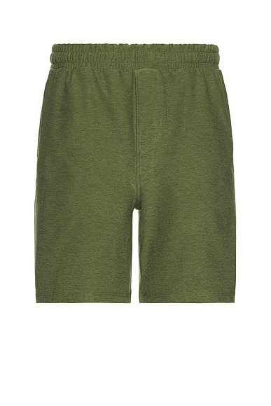 Shop Beyond Yoga Take It Easy Short In Moss Green Heather