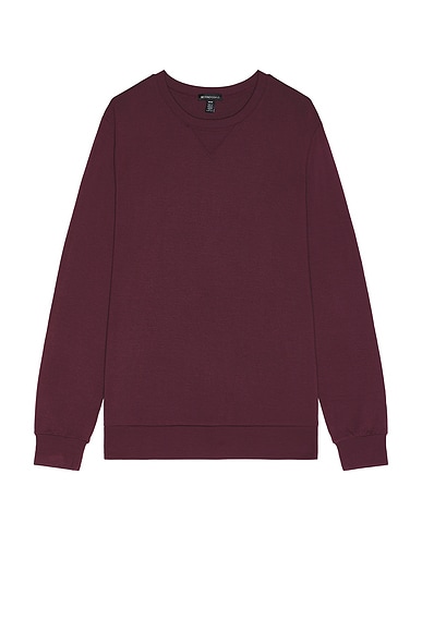 Beyond Yoga Always Beyond Pullover Crew in Midnight Burgundy