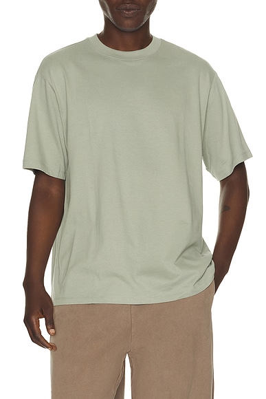 Beyond Yoga SoftKnit Cotton Tee in Grey Sage