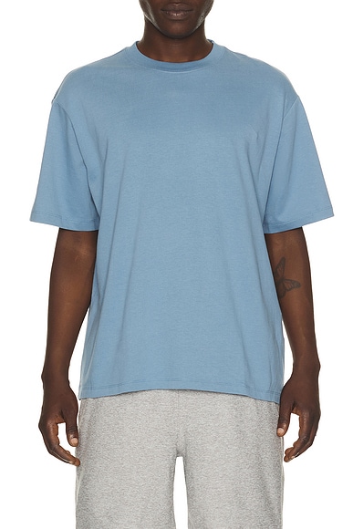 Beyond Yoga SoftKnit Cotton Tee in Harbor Blue