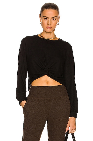 Twist Of Fate Cropped Pullover Sweatshirt