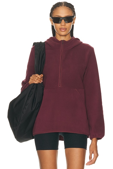 Beyond Yoga Urban Explorer Half Zip Pullover 2.0 in Dark Cherry