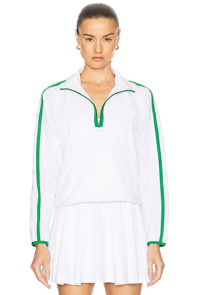 Contrast Half Zip Pullover Jacket