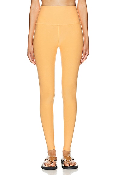 Beyond Yoga Spacedye Caught In The Midi High Waisted Legging in Marmalade Heather