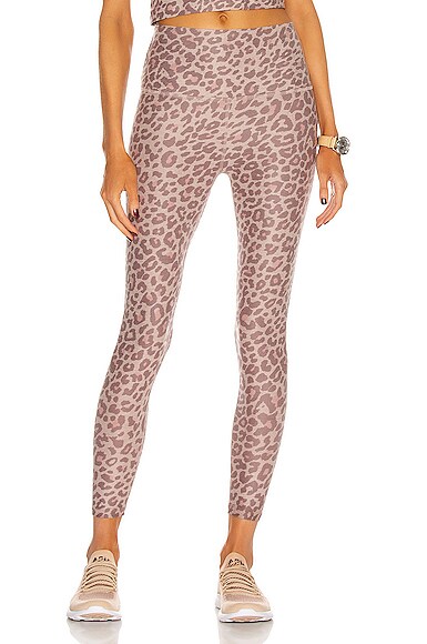 Beyond Yoga Spacedye Printed Caught In The Midi High Waisted Legging in Blush
