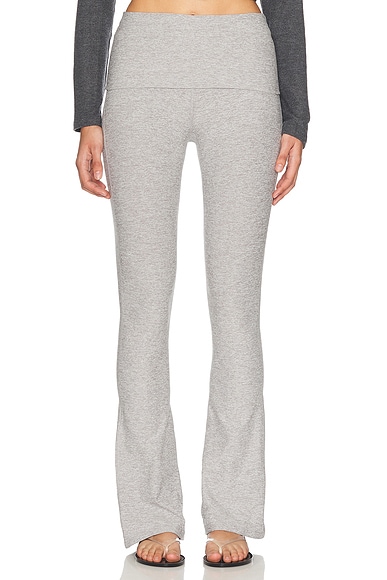 Beyond Yoga Spacedye Foldover Pant in Silver Mist