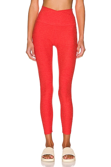 Beyond Yoga Spacedye At Your Leisure High Waisted Legging in Red