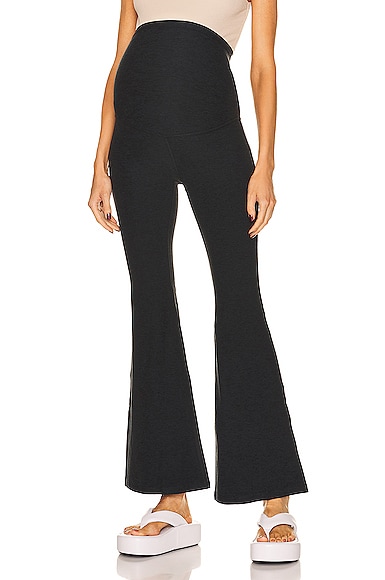 Beyond Yoga Spacedye All Day Flare Maternity Pant in Black