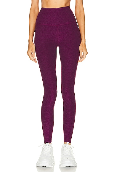 Beyond Yoga Spacedye Caught In The Midi High Waisted Legging in Purple