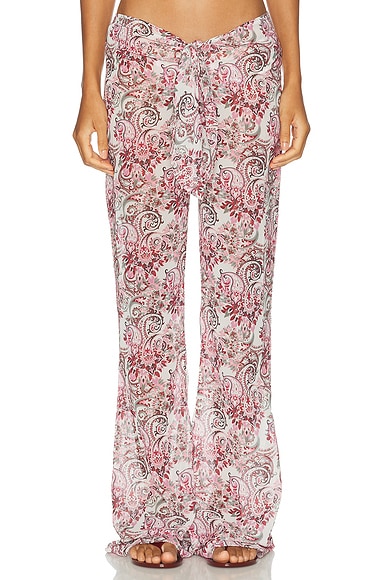 Bananhot Tommy Pant in Rockrose Paisley