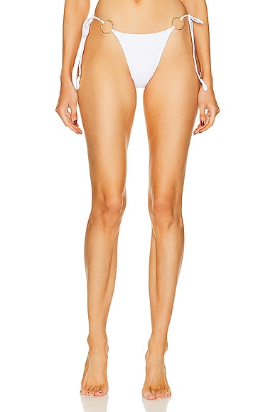 Shop Bananhot Rings Bikini Bottom In White
