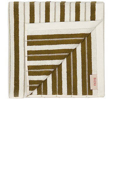 Baina Bath Mat In Caper & Chalk