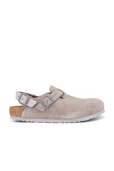BIRKENSTOCK Tokio Slingback Loafer in Stone Coin