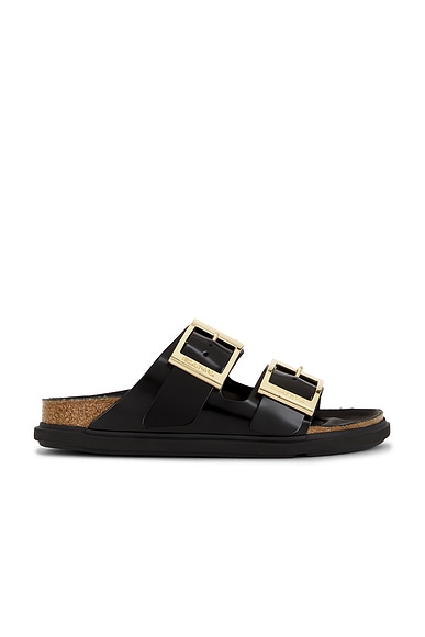 Arizona Droplet Buckle High Shine Sandal