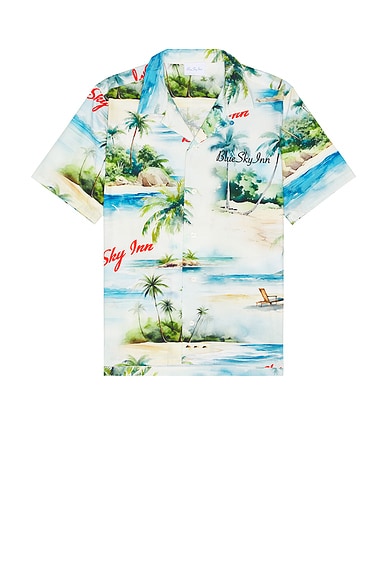 Blue Sky Inn Island Shirt in White