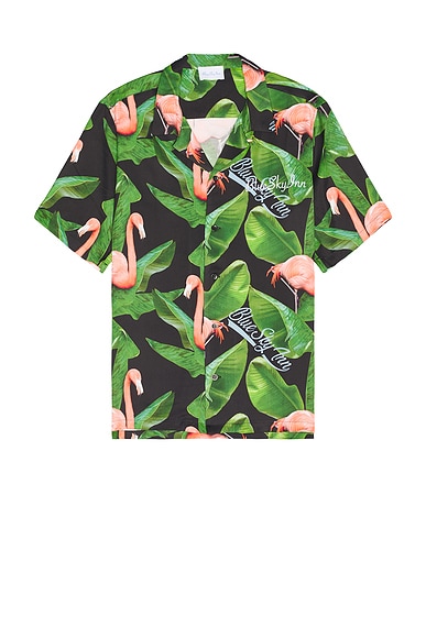 Blue Sky Inn Flamingo Shirt in Multi