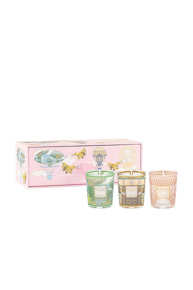 Singapore Athens Paris Trio Travel Candles