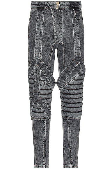 Multi-strap Used Black Slim Jeans