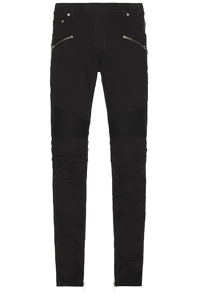 Denim Biker Pants
