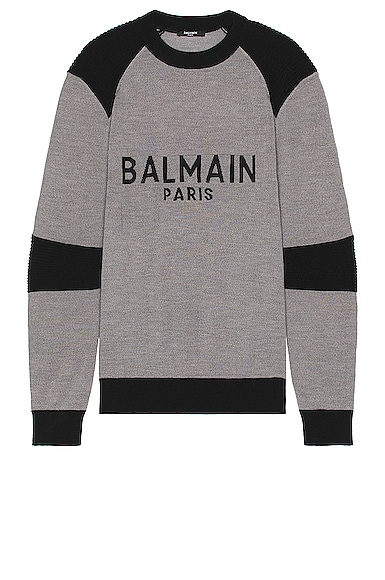 Shoulder Ribbed Crewneck