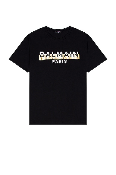 Balmain Foil Tape T-shirt - Bulky Fit