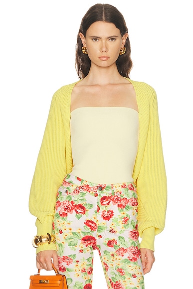 Ribbed Knit Bolero Cardigan