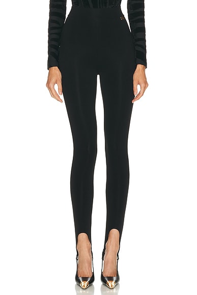 BALMAIN Zipped Legging in Noir