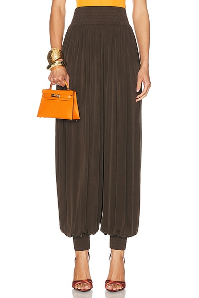 Draped Jersey Cupro Loose Pant