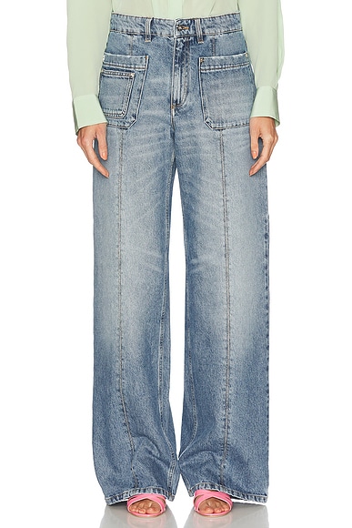 Blumarine Wide Leg in Dusk Blue