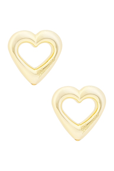 Blumarine Heart Earrings in Gold