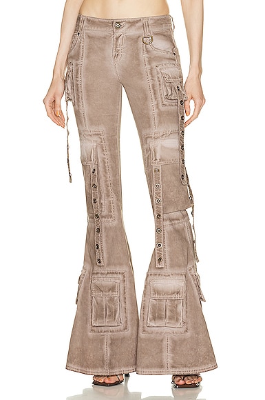 Blumarine Cargo Pant in Coffee Liqueur