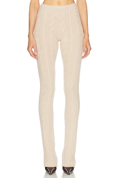 Blumarine Knit Pant in Croissant