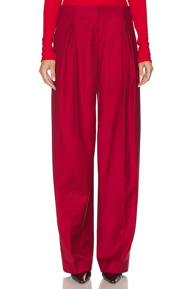 Twill Wide Leg Trouser