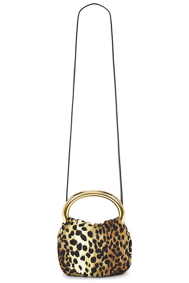 Blumarine Ring Bag in Black & Cognac