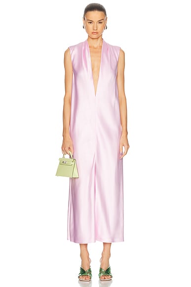Brandon Maxwell The Daphne Dress in Light Pink