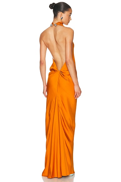 Ophelia Sleeveless High Neck Gown
