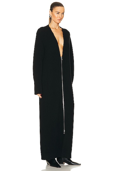 Shop Brandon Maxwell The Harlan Sweater Dress In Black