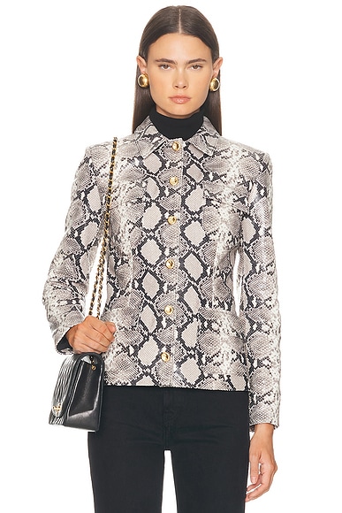 Brandon Maxwell The Gage Jacket in Black & White
