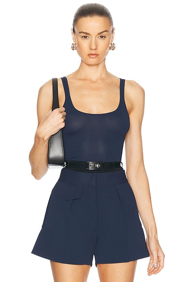 Brandon Maxwell The Julia Top in Navy & Black