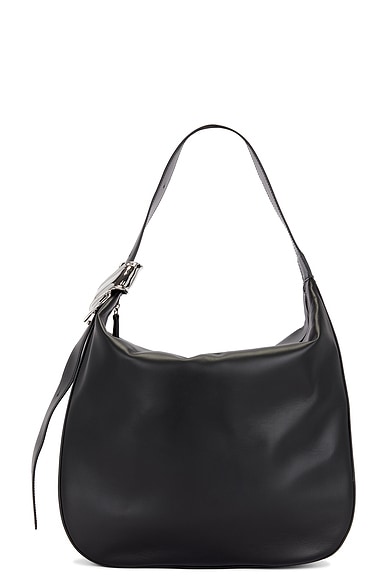 Brandon Maxwell The Stella Large Hobo Bag in Black