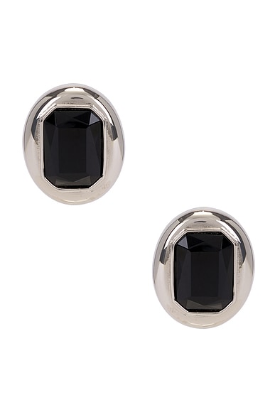 Andrea Earrings in Black & Silver