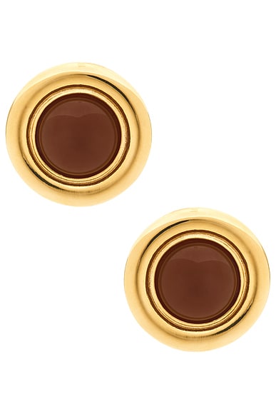 ben-amun Valeria Earrings in Red & Gold