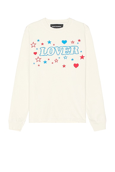 Bianca Chandon Lover Longsleeve T-shirt In Cream