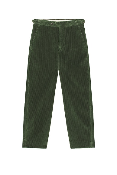 Corduroy Side Buckle Trousers