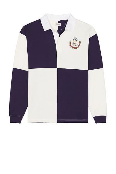 BODE Grandfather Polo in Navy White