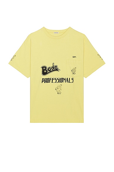 Bode Professionals T-shirt in Yellow